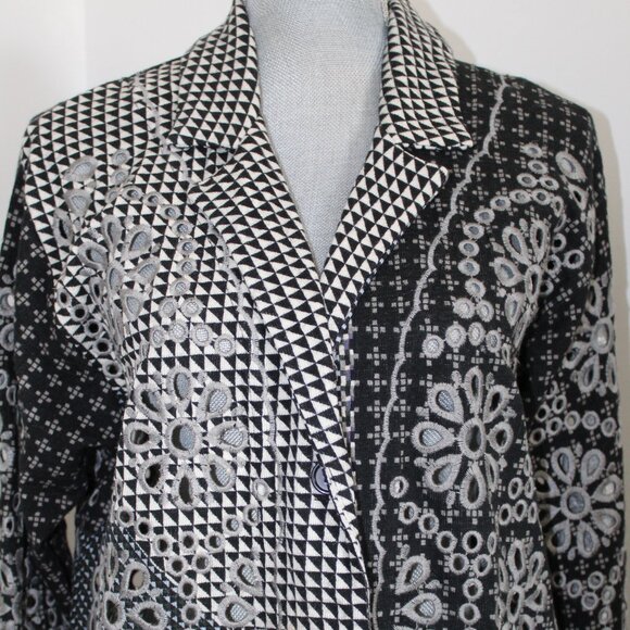 NWT Johnny Was Biya JWLA Workshop Neelu Mid Length Embroidered Jacket Knit - Picture 6 of 10